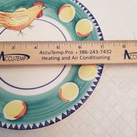 7 In Hand Painted Chicken Plate Design By Traditons - Picture 2 of 4